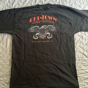 Vintage Harley-Davidson Black and Red Chi-Town Tee